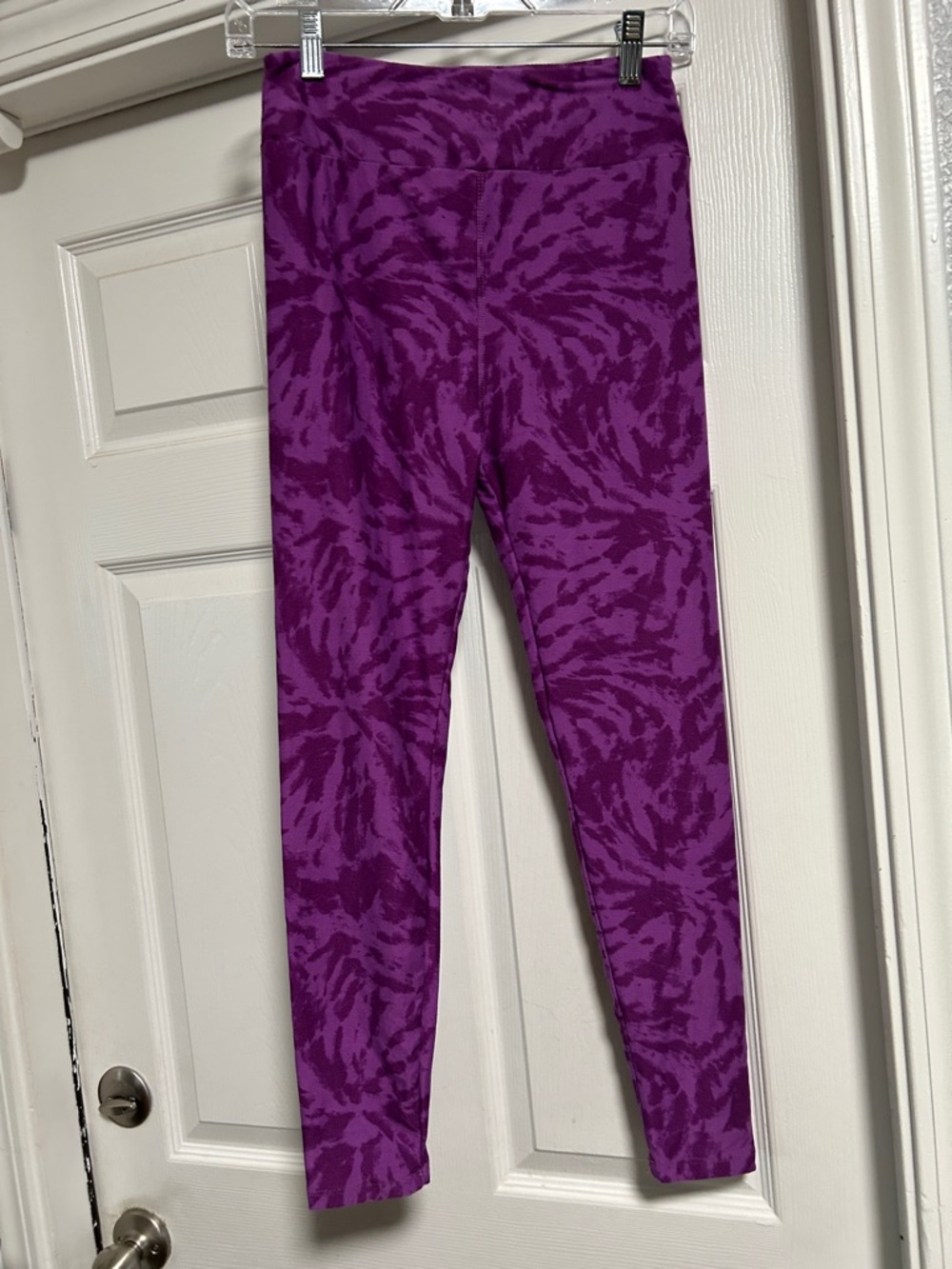 LuLaRoe Purple Tie-Dye Kids Leggings